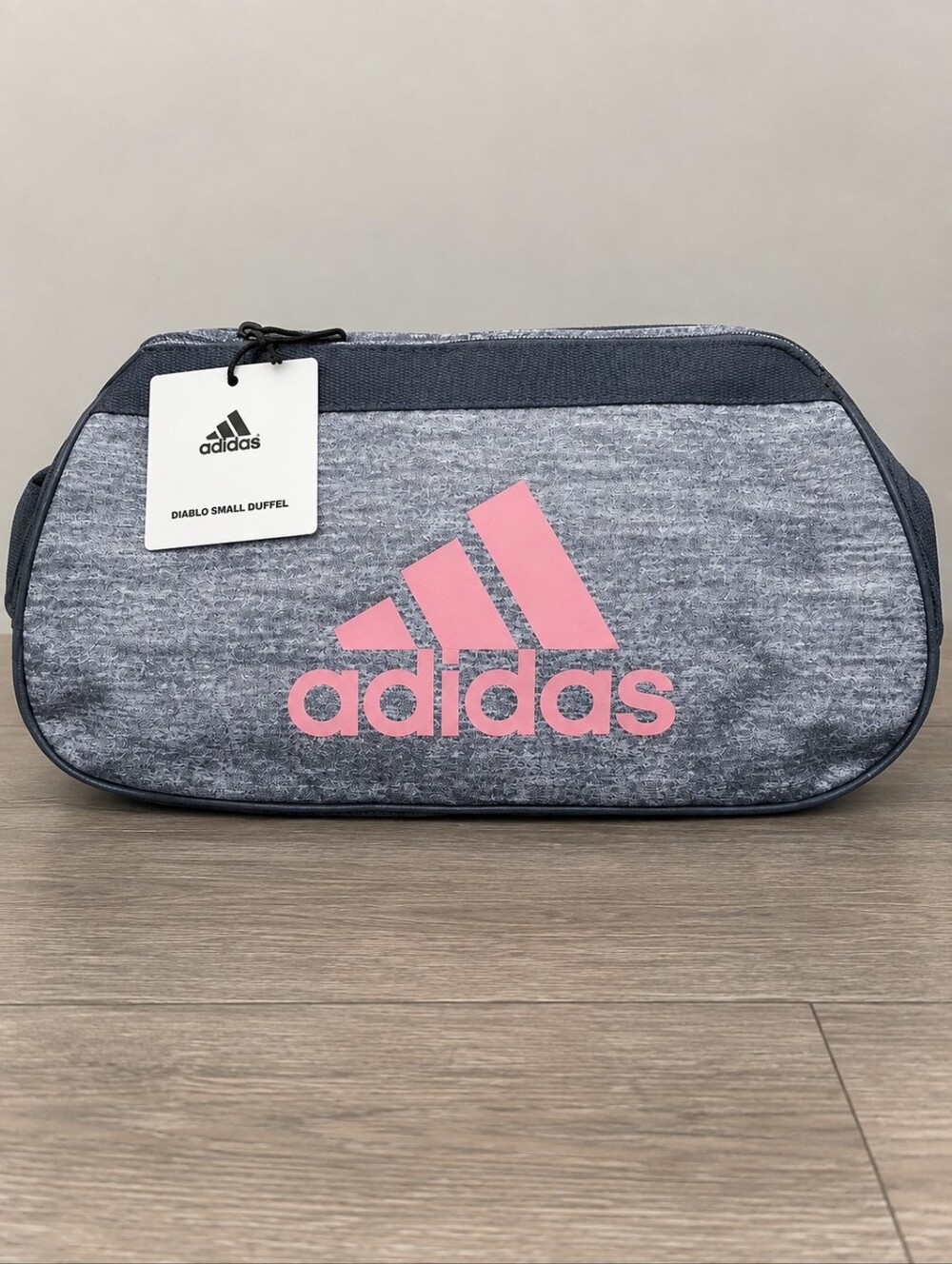 Adidas Diablo Small Duffel Athletic Training Bag Unisex Heather Gray Pink